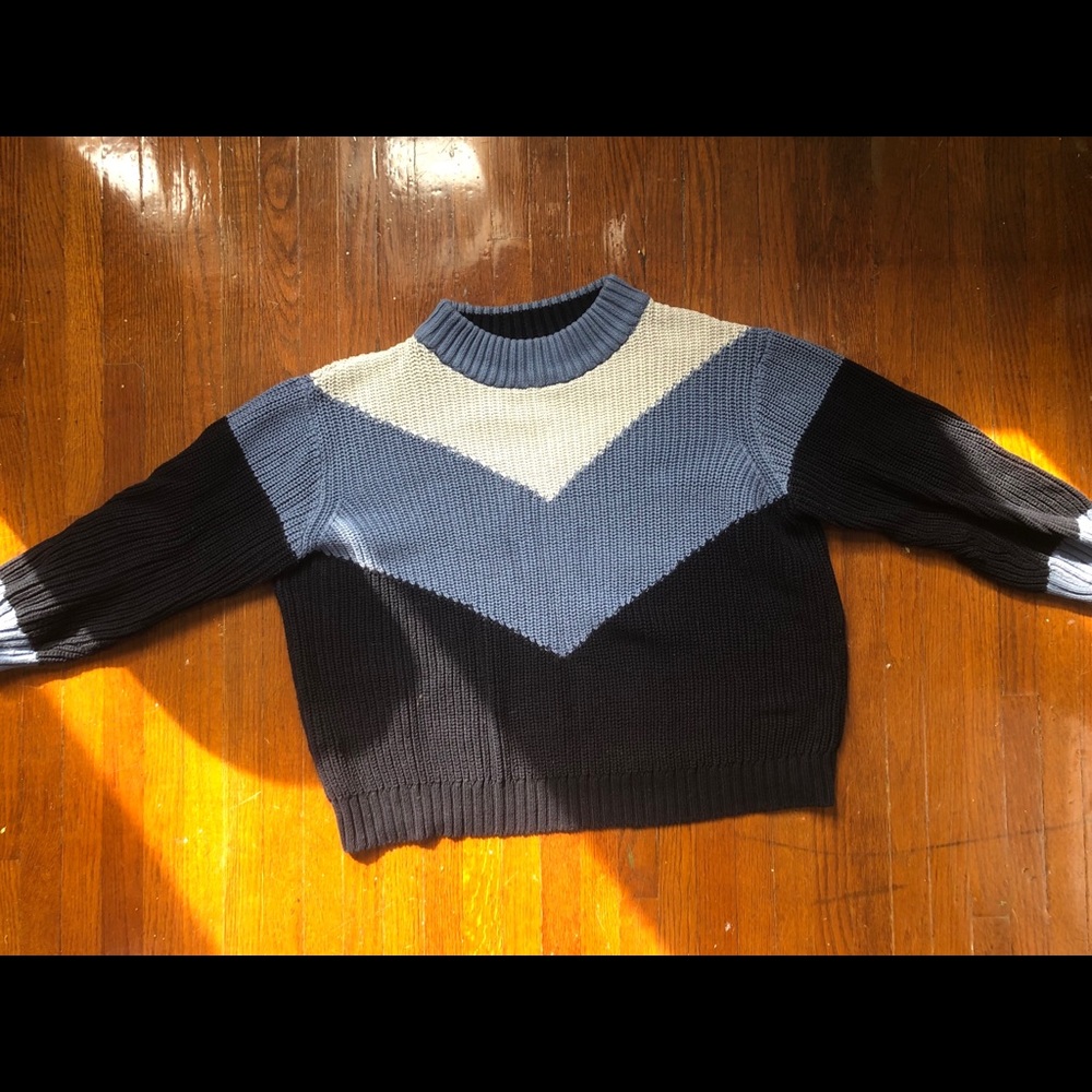 Chevron striped sweater